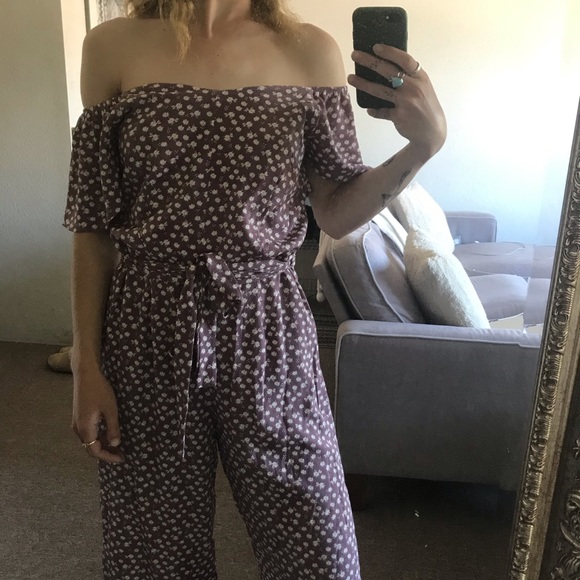 Floral Jumpsuit Dress in Lilac - Monteau - Picture 13 of 13